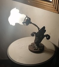 Lampe Végétale art deco fer forgé 1930.