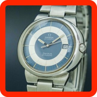 Vintage 1973 OMEGA Geneve DYNAMIC Automatic Blue UFO 166.175 Cal.1012 Tool 107