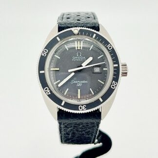 G2U VINTAGE OMEGA SEAMASTER 120 565007 BLACK DIAL AUTOMATIC SS 31MM 1960S
