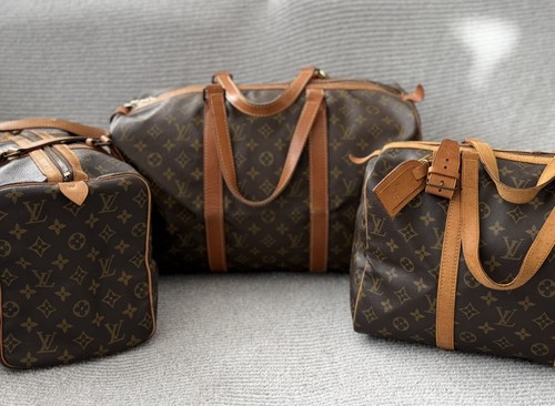 *VINTAGE* LOUIS VUITTON, Monogram Sac Souple Set Of 3! 35 & 45 Travel Duffles