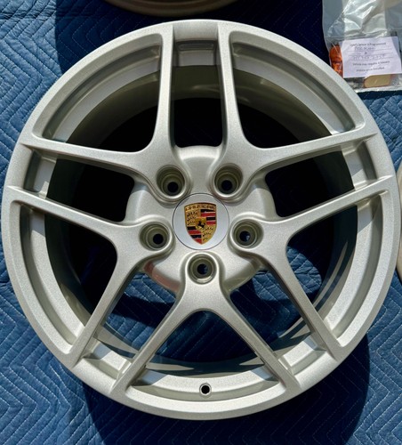 4 OEM 19" Porsche 987/997 Carrera S II Wheels (REFINISHED Silver) + caps + TPMS