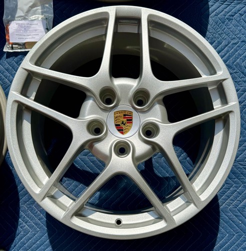 4 OEM 19" Porsche 987/997 Carrera S II Wheels (REFINISHED Silver) + caps + TPMS