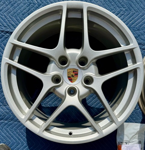 4 OEM 19" Porsche 987/997 Carrera S II Wheels (REFINISHED Silver) + caps + TPMS