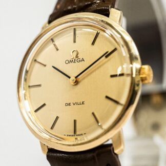 **NEAR MINT** Vintage OMEGA De Ville TOOL.104 Manual Winding Gold Dial 33mm Mens