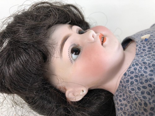 Antique Simon Halbig SH 1070 22" Leather Body Doll – Image 9