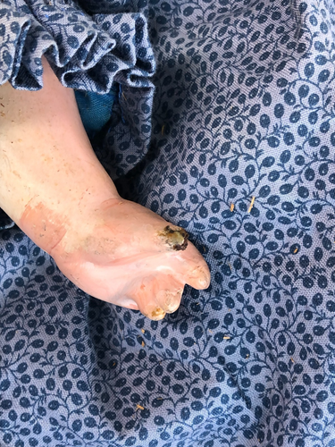 Antique Simon Halbig SH 1070 22" Leather Body Doll – Image 11