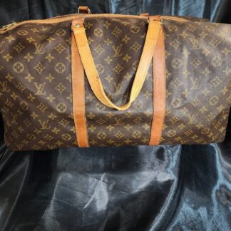 Vintage Authentic Louis Vuitton Monogram Sac Souple 55 Travel Bag/ Carry On