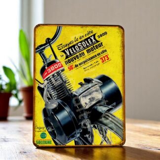 plaque métal vintage Solex 3800