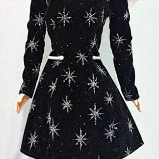 Burberry Barbie Doll Model Redressed in Fashion Avenue Evening Star Dress READ!