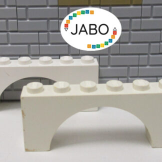 (E6/1) LEGO 2x 3307 brique arc 1x6x2 blanc 7573 6376 6276 6374 10179 7676 7418