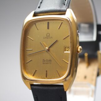 Vintage 1980s Omega De Ville Quartz Cal.1332 Gold Dial Ref.192.0042 [Near Mint]