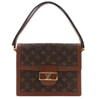 LOUIS VUITTON Sac Dauphine Shoulder Bag M51410 vintage Brown Monogram canv...