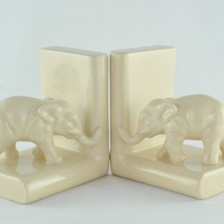 Serre-Livres Figurine Elephants Animalier Style Art Deco Style Art Nouveau Porce