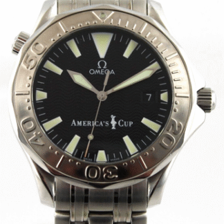 Omega Seamaster 2533.50 America's Cup Limited 18K Gold Bezel 41MM Men's Watch
