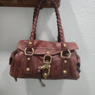 Francesco Biasia Brown East West Top Handle Satchel