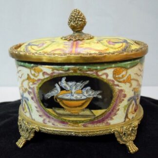 Boite Bijoux Colombe Oiseau Style Art Deco Style Art Nouveau Porcelaine