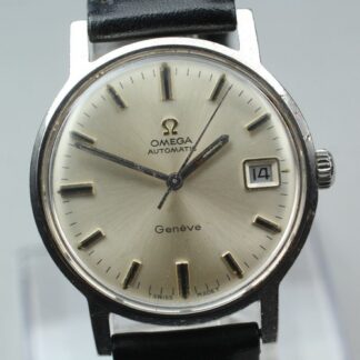 Vintage 1969 OMEGA Geneve Cal.565 Silver Dial Date 35mm Men's Automatic Watch