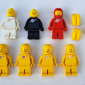 7 FIGURINES LEGO SPACE ASTRONAUTE -CLASSIC ASTRONAUT VINTAGE 100 % LEGO ORIGINAL