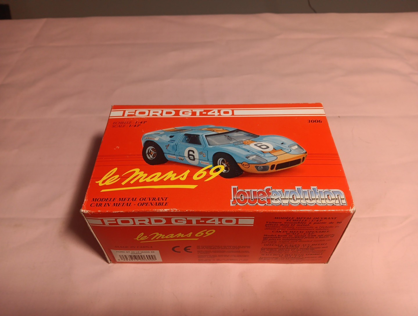 Jouef Evolution 1/43 Ford Gt40 Gulf Racing 7 24H Le Mans 1969 24 Hours
