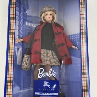 Limited Edition Burberry Blue Label Barbie Doll - Red Coat Plush Toy Figure