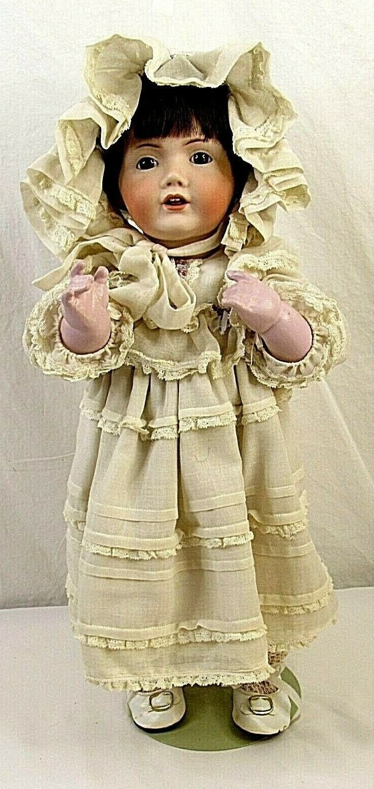 Vintage Reproduction Bisque JDK Kestner Doll 21" Germany Gesch N 1070 Teeth 237