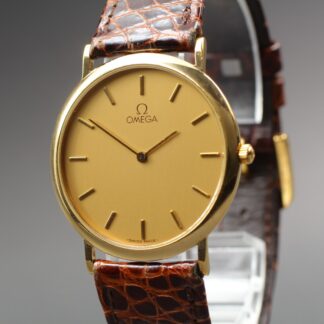 Vintage 1993 Omega De Ville Cal.1378 Ref.195.0075.2 Gold Dial Quartz [Near Mint]