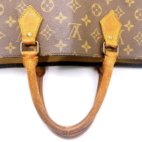 Louis Vuitton Sac Plat Business Handbag Canvas Brown Monogram Vintage MBc0969 – Image 5