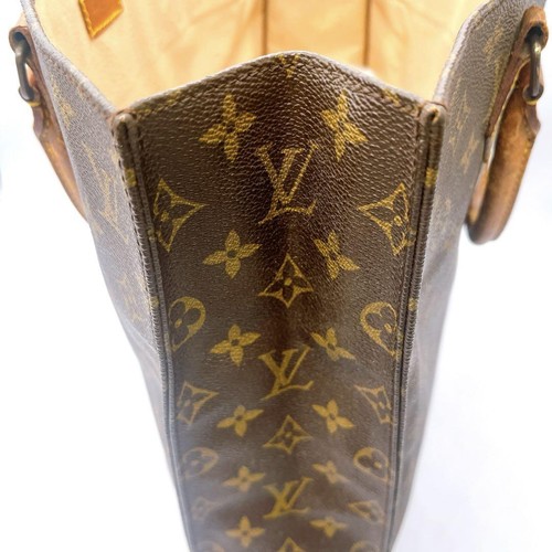 Louis Vuitton Sac Plat Business Handbag Canvas Brown Monogram Vintage MBc0969 – Image 8