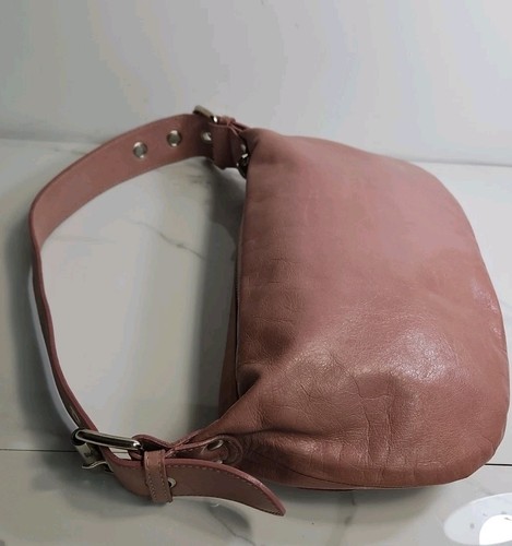 Francesco Biasia Dusty Rose Leather Satchel Shoulderbag 11x7" Made In Italy – Image 4