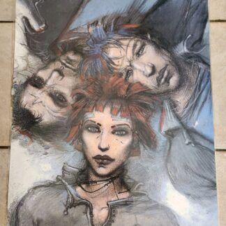 Affiche Plastifiée style Manga Cyberpunk – 51x70 cm – Dessin BD Art Rare Vintage
