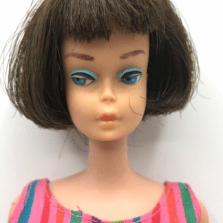 VINTAGE MATTEL BARBIE AMERICAN GIRL BRUNETTE DOLL 1960's JAPAN STOCK 1070