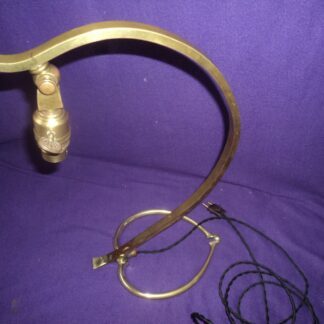 PIED DE LAMPE BRONZE COL DE CYGNE MULLER ART NOUVEAU /DECO TULIPE DAUM 1900