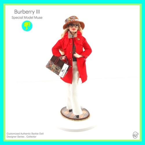 Barbie Mattel MODEL MUSE . THOMAS BURBERRY III Design . OOAK Collector Boxed NEW