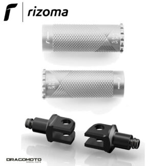 KAWASAKI Z 900 RS 2021 repose-pieds Snake RIZOMA PE615A PE750B Argent pilote