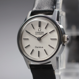 Vintage 1972 [Near MINT] Omega Geneve Cal.684 22mm Automatic White Dial Women's
