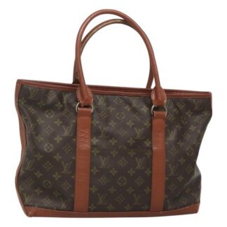 LOUIS VUITTON Monogram Sac Weekend PM Hand Bag Vintage M42425 LV Auth 127001