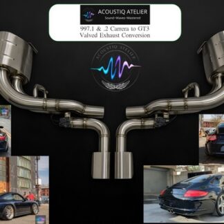 Porsche 997 GT3 Conversion Acoustiq Atelier Stainless Steel Exhaust