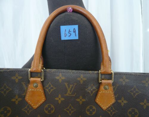 Vintage Authentic Louis Vuitton Sac Plat Tote bag 14 X 3.5" X 14.5" #659