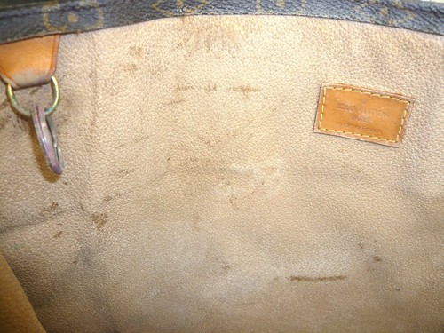 Vintage Authentic Louis Vuitton Sac Plat Tote bag 14 X 3.5" X 14.5" #659