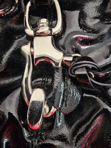 Francesco Biasia Women Black Leather Shoulder Bag Made In Italy – Image 6