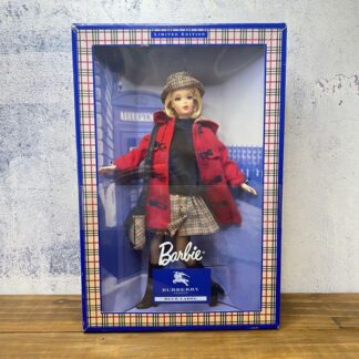Barbie Doll Burberry Blue Label Mattel Unopened Collared Check Dress Used