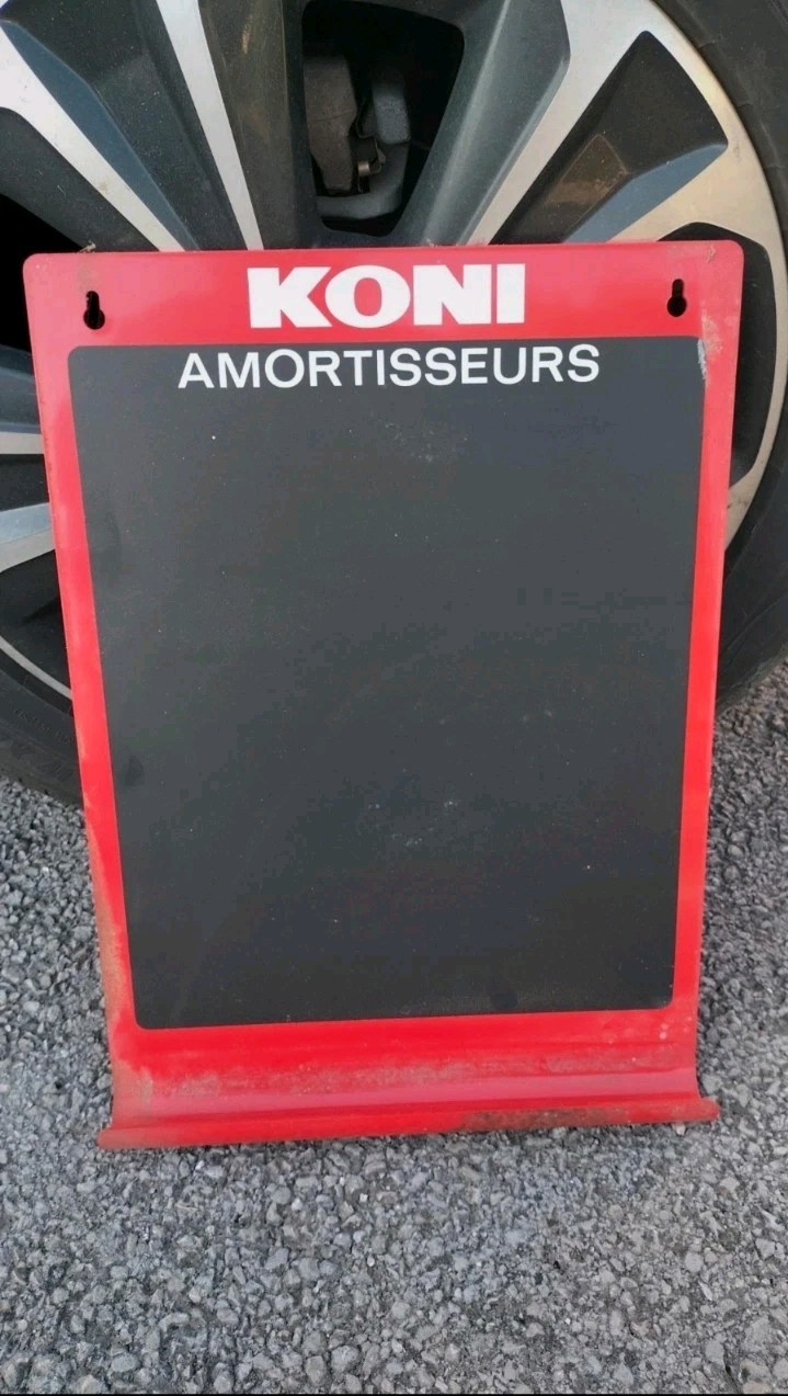 Plaque Publicitaire Plexiglas Koni Amortisseurs Automobile