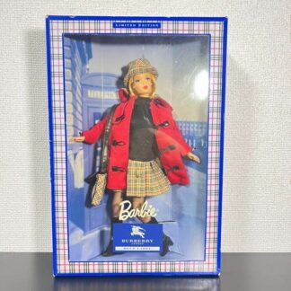 BURBERRY BLUE LABEL Barbie Doll limited Edition Red coat plush From Japan used