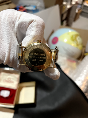 Vintage 1963 Omega Seamaster Gold Watch Running Original Metal Case -USA LISTING – Image 13
