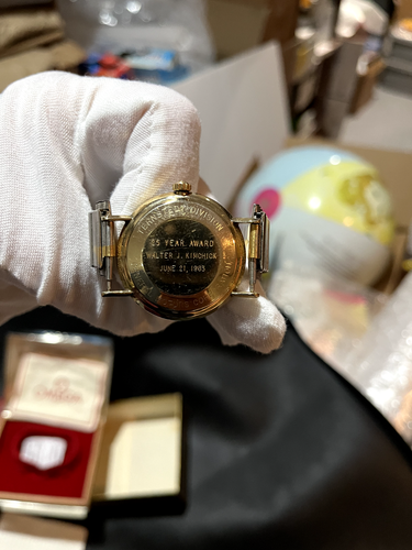 Vintage 1963 Omega Seamaster Gold Watch Running Original Metal Case -USA LISTING – Image 15