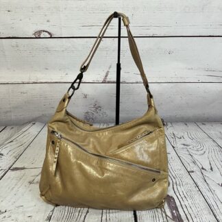 Francesco Biasia handbags Gold Colored Leather Zipper Accents Handmade