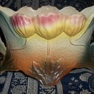 Ancienne jardinière cache pot en barbotine N° 286 Art déco