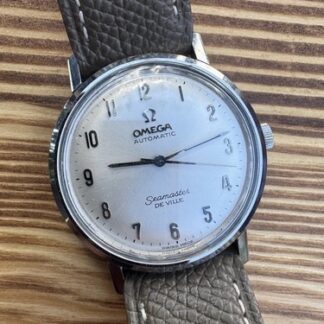 Omega Seamaster DeVille Arabic Numerals Dial Logo Automatic UniCase Mid Sized