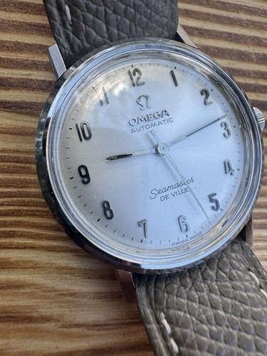 Omega Seamaster DeVille Arabic Numerals Dial Logo Automatic UniCase Mid Sized – Image 2