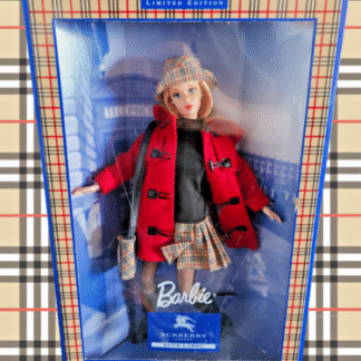 BURBERRY LONDON Barbie 1999 Blue Label Silkstone New Unopened Box